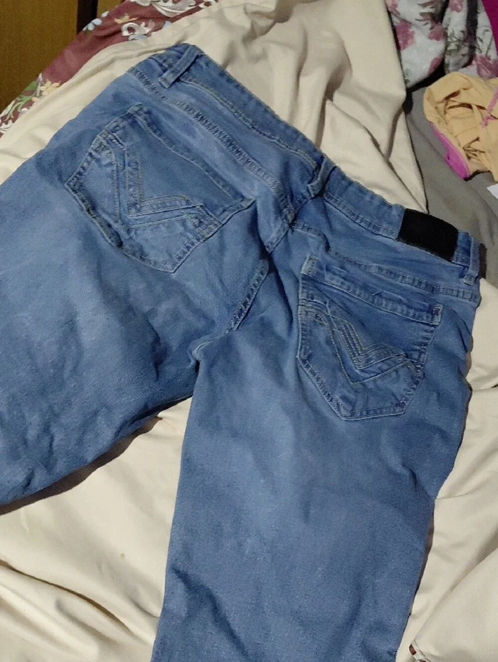 Slim Straight Jeans in Light Blue